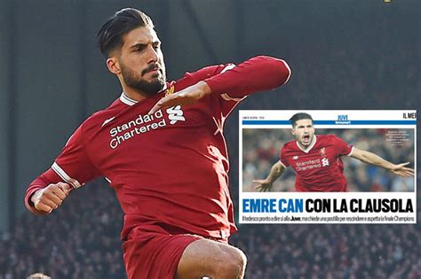 Emre Can To Juventus Liverpool Star Agrees Five Year Contract Daily Star