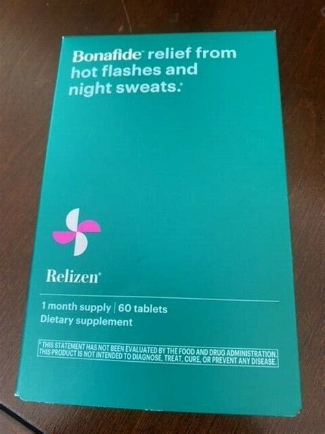 Relizen Menopause Relief For Hot Flashes Non Hormonal Treatment 60