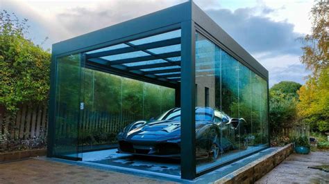 Glass Carport In Roxburghshire Scotland Azure Outdoor Living