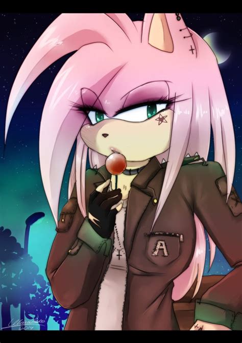 The Lollipop Amy Rose By Klaudy Na On Deviantart Amy Rose Rosy The