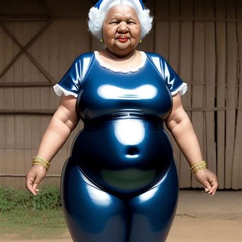 1920x1080 Pixel Art Grandma 79 Old Obese African Style Big Shiny