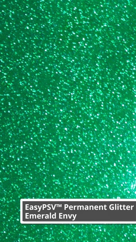 Siser Easypsv Permanent Glitter Adhesive Emerald Envy Skat Katz