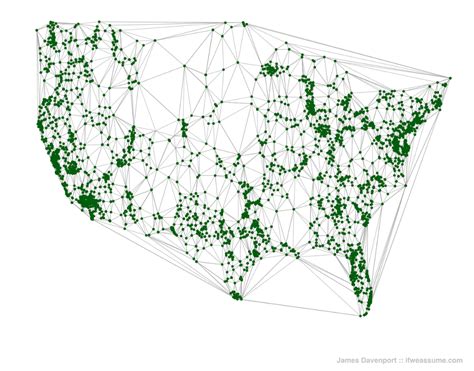 The United States As Mapped By Starbucks Locations Indexmundi Blog