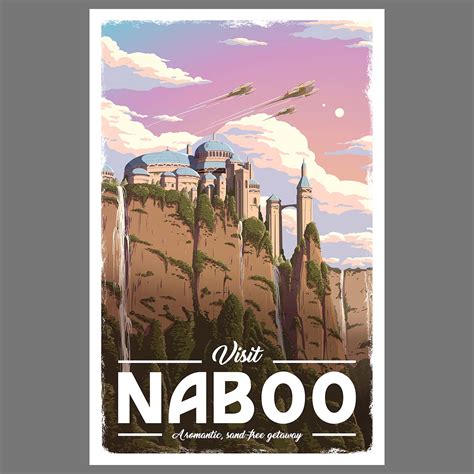 Naboo Star Wars Travel Poster Free Dlc Artwork