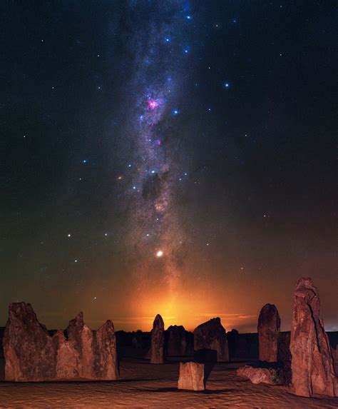 Summer Milky Way At The Pinnacles Desert Western