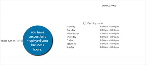 How To Display Your Business Hours In Wordpress Greengeeks