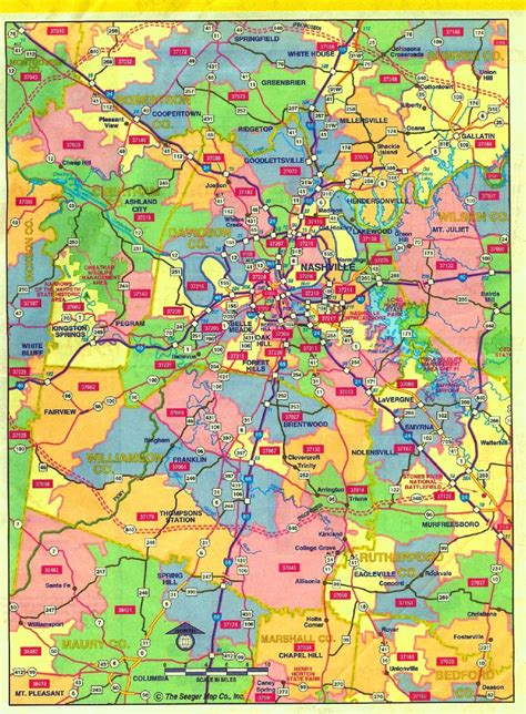 Nashville Zip Code Map By Stephanie Crawford Issuu