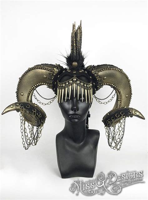 Ram Horn Headdress Headpiece Miss G Designs Missgdesigns Headdress Costume Headpiece