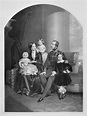 1854-1856 (probably) George V of Hanover, his wife Marie of Saxe ...