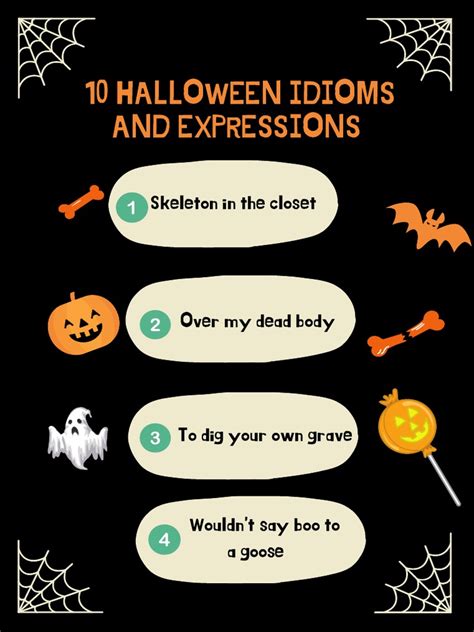 10 Halloween Idioms And Expressions Pdf