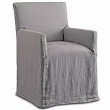 Buy chair slip covers for sofas, armchairs and suites and get the best deals at the lowest prices on ebay! Terry Modern Classic Pewter Linen Slipcover Dining Arm Chair