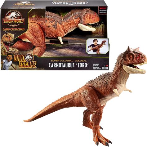 Buy Jurassic World Camp Cretaceous Colossal Carnotaurus Toro Dinosaur Action Figure With Eating