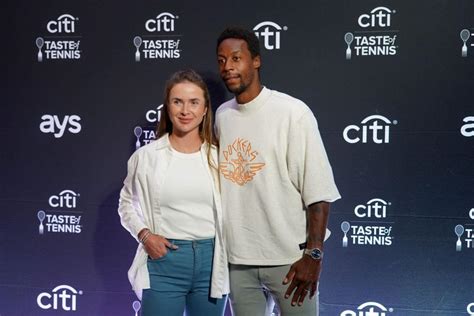 Gael Monfils reacts to wife Elina Svitolina asking about him during her