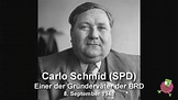Carlo Schmid SPD BRD ist kein Staat auf Vimeo in 2020 | Gute zitate ...