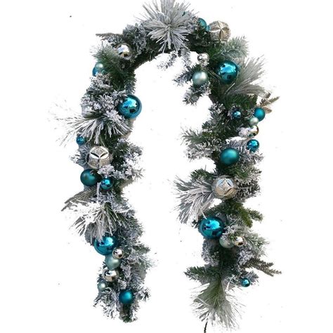Blue And Silver Christmas Garland