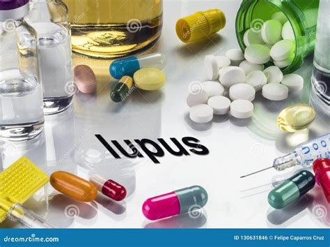 Lupus Medicines As Concept Of Ordinary Treatment Stock Photo Image