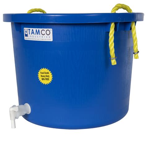 10 Gallon Blue Multi Purpose Bucket Modified By Tamco With Spigot U