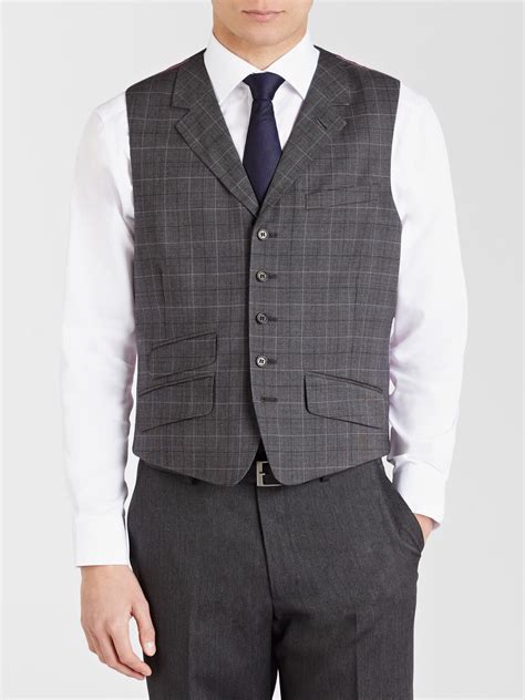 Ted Baker Ted Baker Endurance Ground Suit Waistcoat In Grey Gray For