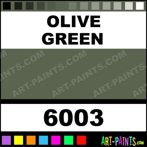 Olive Green Glossy Acrylic Airbrush Spray Paints 6003 Olive Green