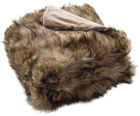 Safavieh Golden Noir Abstract Faux Fur Throw