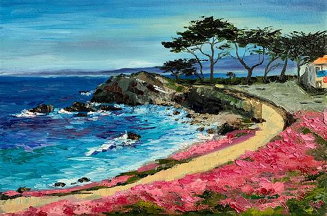 California Painting Monterey Bay Original Art Seascape Canvas Etsy
