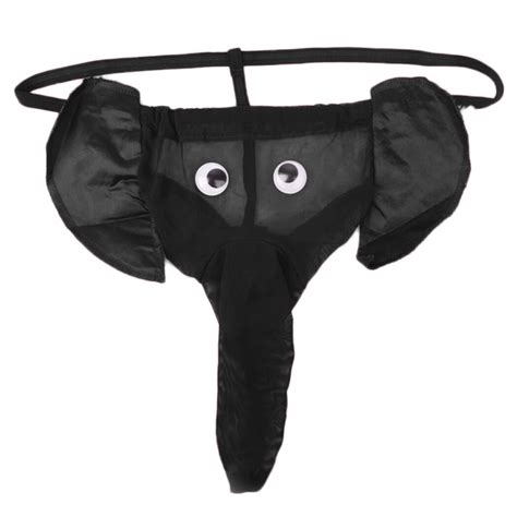Men Sexy G Strings Elephant Pouch Leopard Grain Sexy Underwear Mens