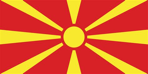 Made of cloth, the flag is 28 m x 50 m long and. Modern Flag of North Macedonia