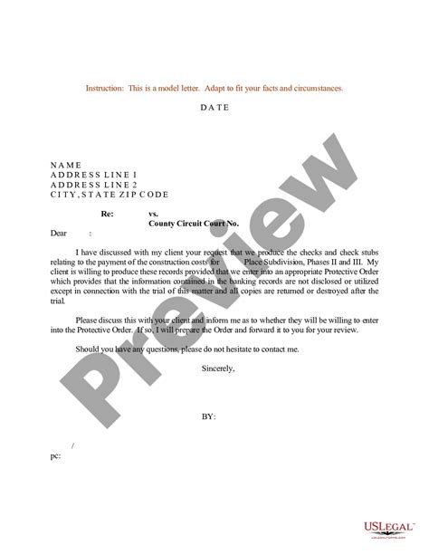Sample Letter Requesting Protective Order For Documents Restraining Order Letter Example Us