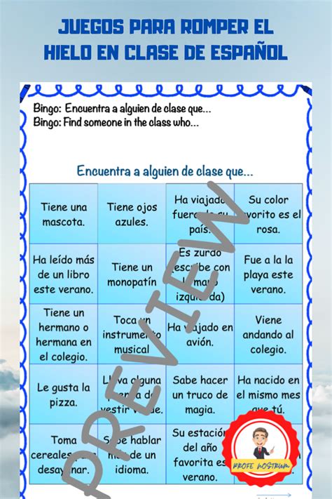 Salgamos a pedir posada, cantemos villansicos, rompamos piñatas.estas tradiciones haran que la posada nos deje mas recuerdos y aprendizajes, amenizalas con la renta de juegos y shows que. JUEGOS PARA ROMPER EL HIELO EN CLASE DE ESPAÑOL | Teacher moments, Teaching activities, Back to ...