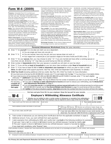 Printable W4p Form Master of Documents