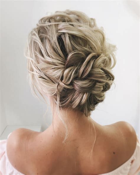 51 beautiful bridal updos wedding hairstyles for a romantic bride textured updo updo weddin