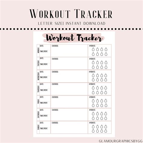 Printable Exercise Tracker Vlr Eng Br