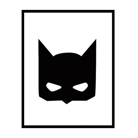 Batman Canvas Print Wall Decal Mask Batman Png Download 600600