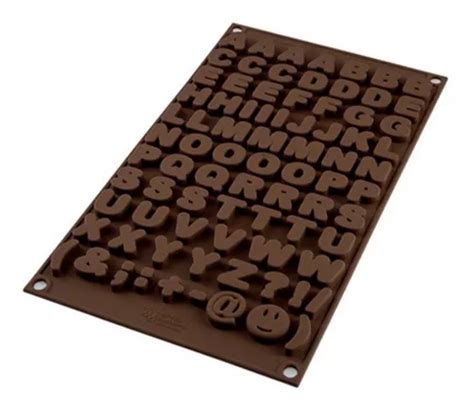 Molde Silicon Abecedario De Chocolate Letras Dobles Mercadolibre