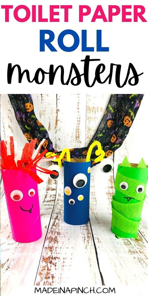 Easy And Fun Toilet Paper Roll Monster Craft For Kids