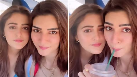 Watch Kriti Sanon Gives Sneak Peek Into All Girls Vacay To Us With Sister Nupur Duo Enjoys