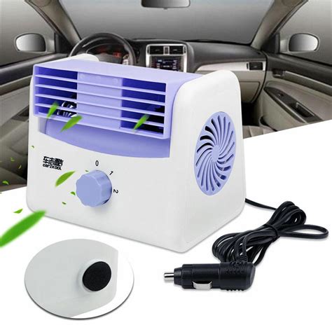 Dc 12v 24v Car Ac Air Conditioner Quiet Cooling Fan Portable Auto Vehicle Cooler Shopee Malaysia