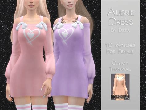 Aubrie Dress By Dissia At Tsr Sims 4 Updates