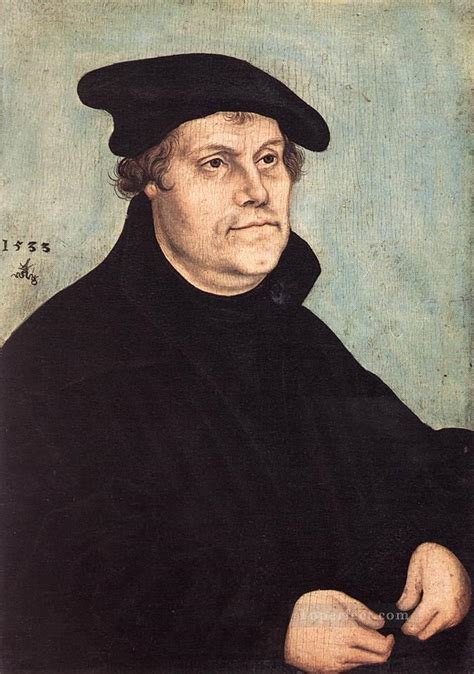 Portrait Of Martin Luther Renaissance Lucas Cranach The Elder Painting