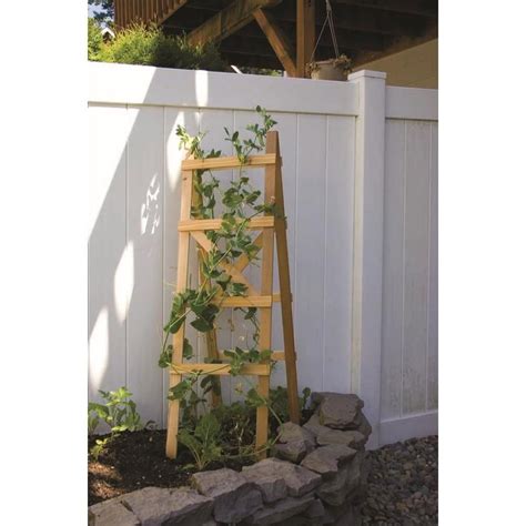 Garden Architecture Folding 155 In W X 48 In H Natural Utilitarian Garden Trellis At