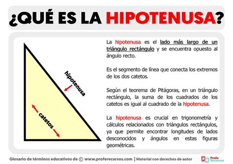 Qué Es La Hipotenusa Definición De Hipotenusa