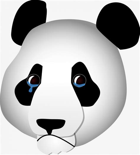 Panda Face Png File Sad Panda Svg Hd Png Download 1476189 Png