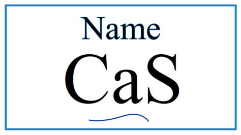 How To Write The Name For Cas Youtube