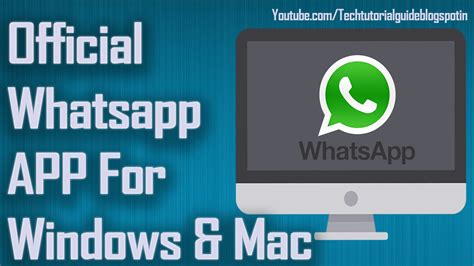 Official Whatsapp App For Desktop Pc Windows And Mac Youtube