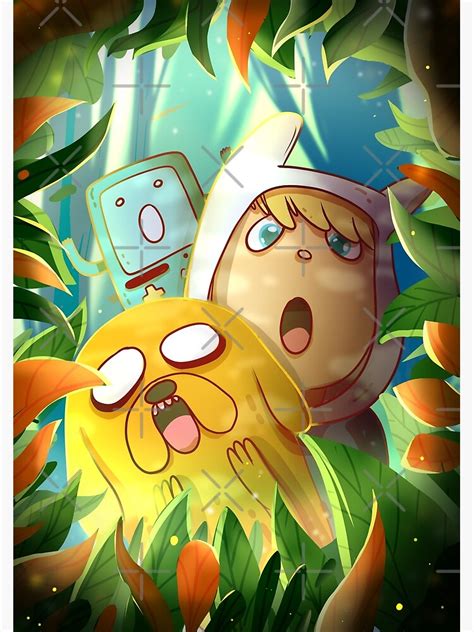 Adventure Time In The Magical Forest Poster For Sale By