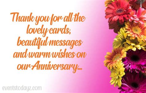 Anniversary Wishes Reply Thank You For Anniversary Wishes