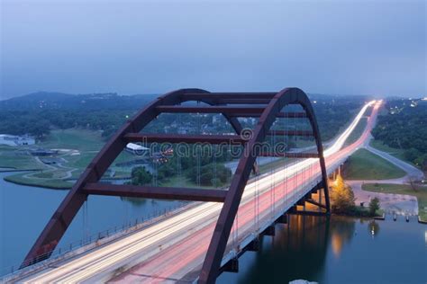 Scenic View Of The Pennybacker Bridge In Austin Texas Editorial Photo