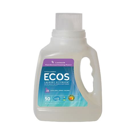 Ecos 8 Packs Hypoallergenic Laundry Detergent Lavender 50oz Carlo Pacific