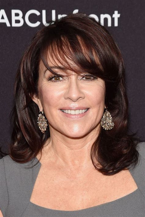 Patricia Heaton Medium Wavy Cut With Bangs Patricia Heaton Was