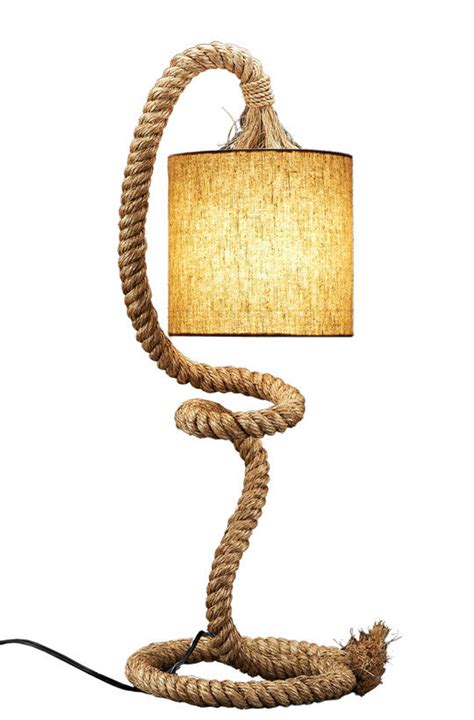 Twisted Rope Pier Table Lamp Nautical Rope Lamp Coast To Home